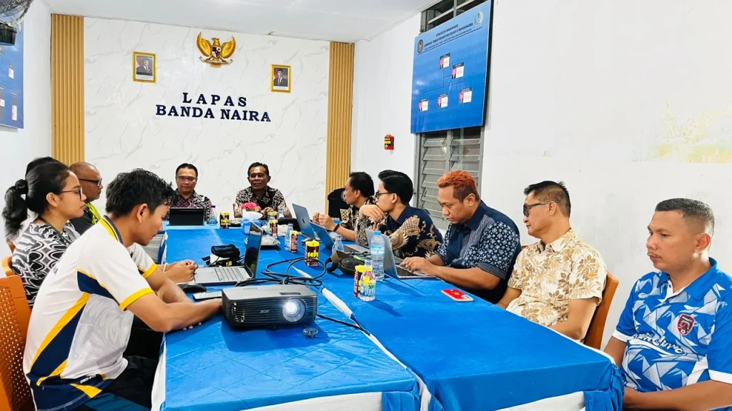 Perkuat Tata Kelola Aset Negara, Lapas Bandanaira Gelar Rapat Koordinasi Pengelolaan BMN Bersama KPKNL Ambon ‎