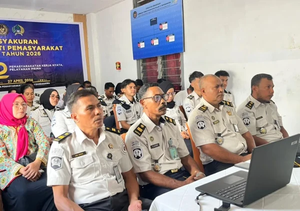 Wujud Syukur dan Komitmen Pengabdian, Lapas Bandanaira Ikuti Tasyakuran HBP ke-62 Secara Hybrid