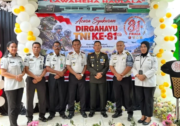 Perkuat Sinergi, Lapas Bandanaira Hadiri Syukuran HUT ke-81 TNI