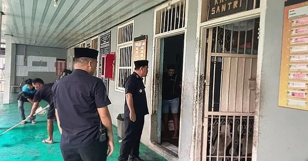 Kepala Kesatuan Pengamanan Pimpin Operasi Deteksi Dini di Lapas Kelas I Bandar Lampung