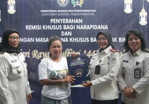 Lapas Perempuan Semarang Beri Remisi Idulfitri ke 186 Warga Binaan, Satu Langsung Bebas