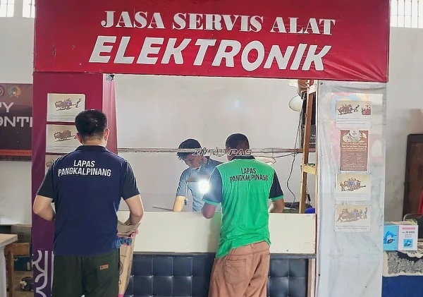 Warga Binaan Lapas Pangkalpinang Asah Keahlian Servis Elektronik untuk Mandiri