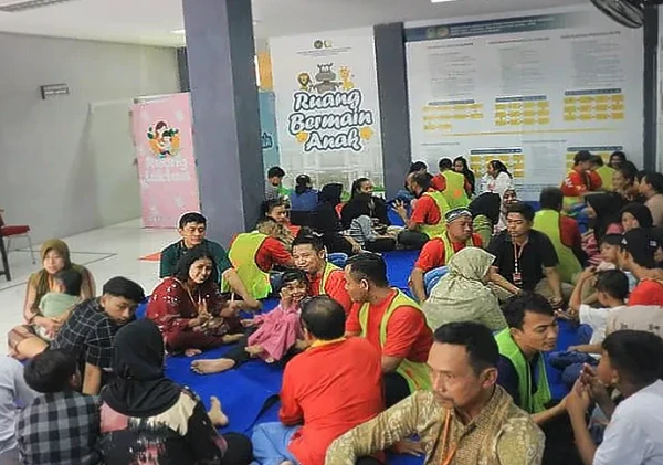 Kunjungan Keluarga Warga Binaan Lapas Pemuda Madiun Membludak Pasca Idul Fitri