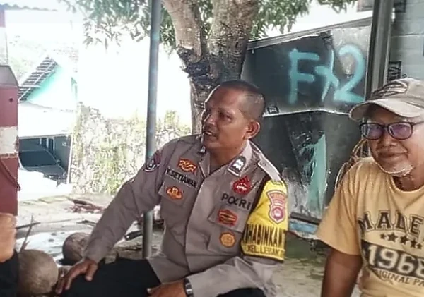 Bhabinkamtibmas Polsek Ciwandan Ajak Warga Jaga Keamanan Lingkungan