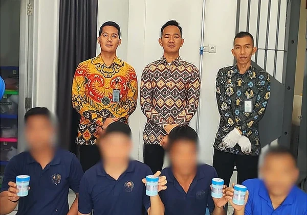 Rutan Bengkulu Gelar Tes Urine Acak WBP, Perkuat Komitmen Bebas Narkoba