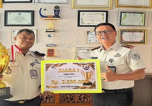 Lapas Ambon Raih Juara Futsal dan Voli Putri di Dua Ajang Berbeda