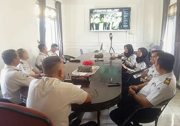 Rutan Banjarnegara Ikuti Halal Bihalal Virtual Kementerian Imigrasi dan Pemasyarakatan