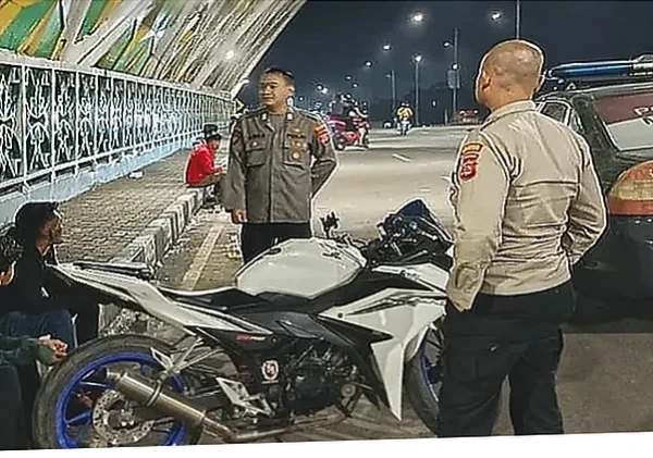 Polsek Cipocok Jaya Gelar Patroli Street Crime di Jembatan Bogeg
