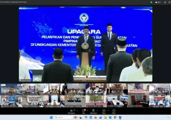 Rutan Banjarnegara Ikuti Pelantikan Pejabat Kemenimipas, Siap Kawal Kebijakan Baru
