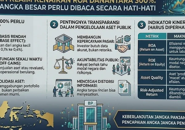 Pernyataan Kenaikan ROA Danantara 300 Persen Butuh Penjelasan Angka Dasar