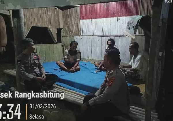 Polsek Rangkasbitung Gelar Patroli Dialogis, Ajak Warga Perkuat Keamanan Lingkungan