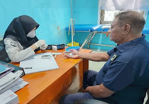 Lapas Tual Prioritaskan Kesehatan Warga Binaan Lansia Lewat Posyandu Rutin