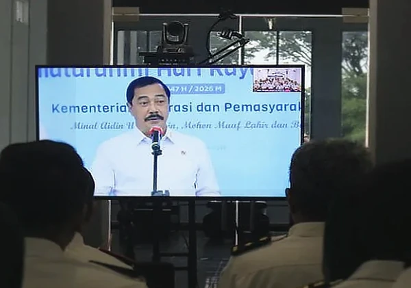 Lapas Pemuda Madiun Ikuti Halal Bihalal Virtual Kemenimipas Rayakan Idul Fitri 1447 H