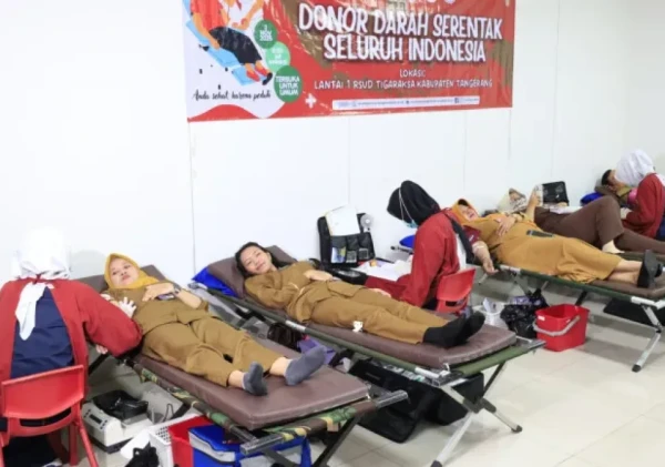 RSUD Tigaraksa Gelar Donor Darah Serentak Peringati HUT ke-25 Arsada