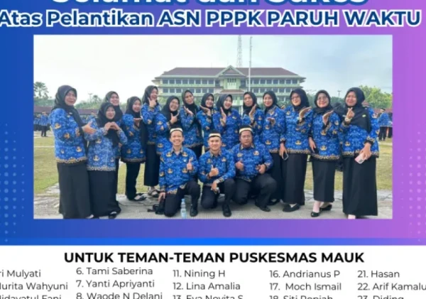 24 Staf Puskesmas Mauk Resmi Dilantik sebagai ASN PPPK Paruh Waktu