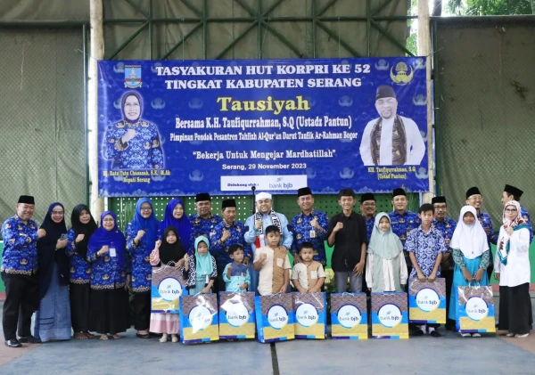 Tasyakur Peringatan HUT ke-52 Korpri, ASN Pemkab Serang Diminta Tingkatkan Keterampilan Digital