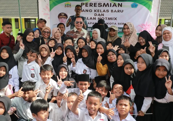 Pemkot Serang Resmikan RKB dan Jalan Hotmix di SDN Banten Indah Permai, Tekan Angka Putus Sekolah