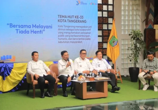Logo HUT ke-33 Kota Tangerang Resmi Diluncurkan, Ini Makna di Balik Tema “Bersama Melayani Tiada Henti”
