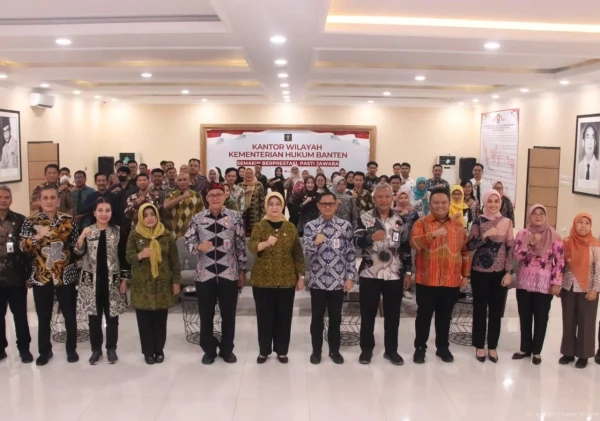 Kabadan BPSDM Hukum Tekankan Internalisasi Nilai Pancasila di Kanwil Kemenkum Banten