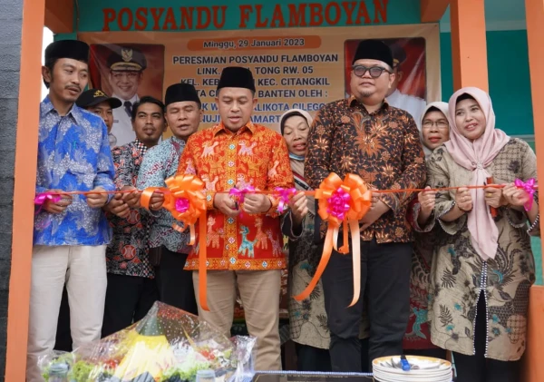 Sanuji Resmikan Posyandu Tegal Tong
