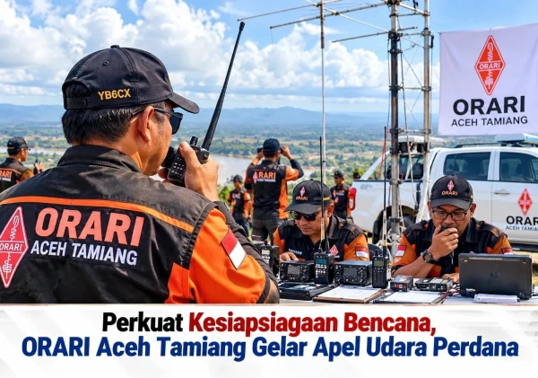 ORARI Aceh Tamiang Gelar Apel Udara Perdana