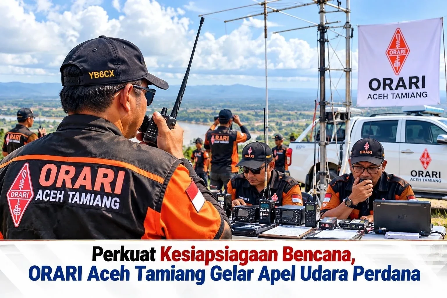 ORARI Aceh Tamiang Gelar Apel Udara Perdana