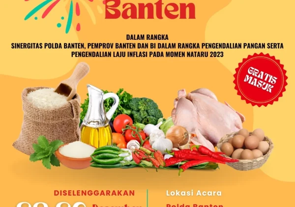 Kendalikan Laju Inflasi Pada Moment Nataru 2023, Polda Banten Hadirkan Pasar Murah
