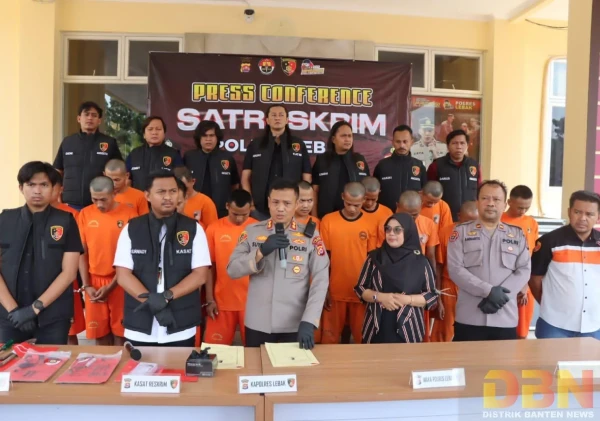 13 Pelaku Curanmor Berhasil Diamankan Satreskrim Polres Lebak