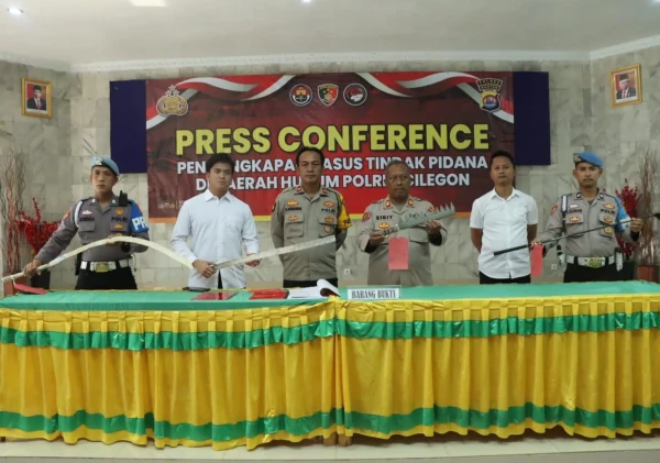 Satreskrim Polres Cilegon Polda Banten Amankan 5 Remaja Yang Sempat Viral di Medsos