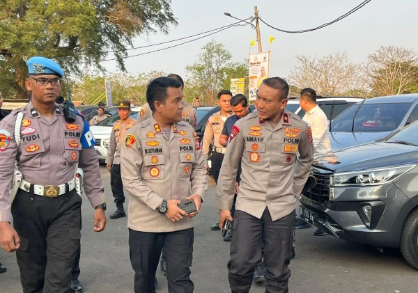 Polda Banten Gelar Apel Pengamanan Gabungan Dalam Rangka Kunjungan Wakil Presiden RI di Tanara