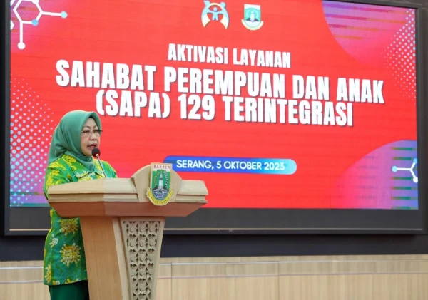 Virgojanti, Pj Sekda Provinsi Banten Luncurkan Aktivasi Layanan Sahabat Perempuan dan Anak (SAPA) 129 Terintegrasi