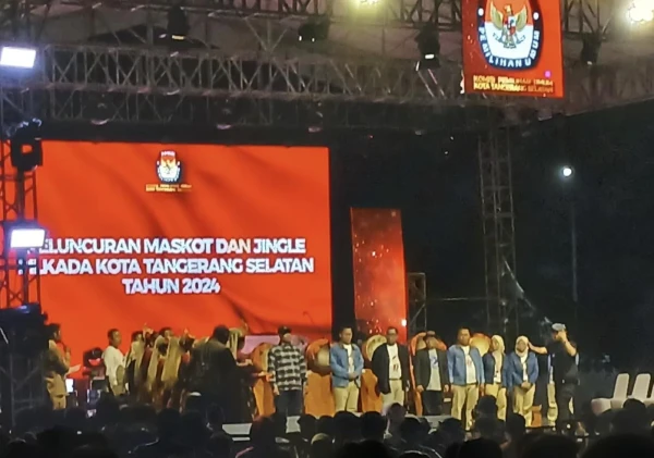Maskot dan Jingle Pilkada Kota Tangsel 2024 Diluncurkan dengan Meriah, Dimeriahkan oleh Penampilan Band Musik Tipe-X