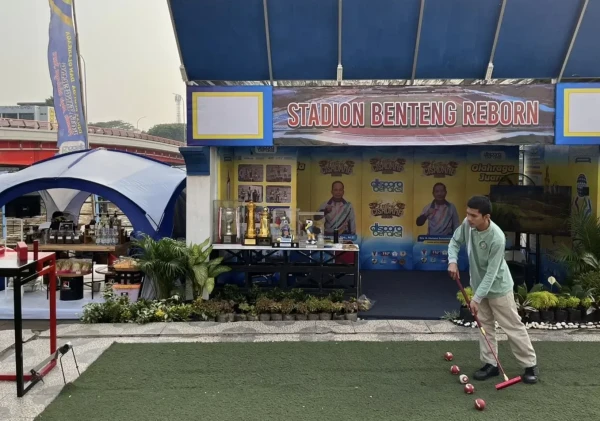 Festival Cisadane 2024: Booth Dispora Kota Tangerang Tarik Perhatian dengan Wahana Gateball Gratis