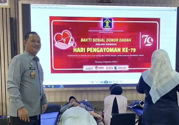 Kemenkumham Banten dan PMI Kabupaten Serang Kolaborasi dalam Donor Darah untuk Berikan Manfaat Signifikan