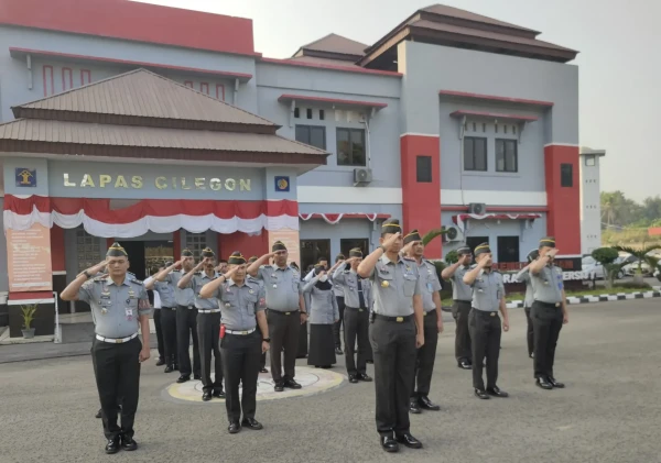 Apel Pagi Virtual di Lapas Cilegon: Menkumham Tekankan Disiplin dan Sinergi