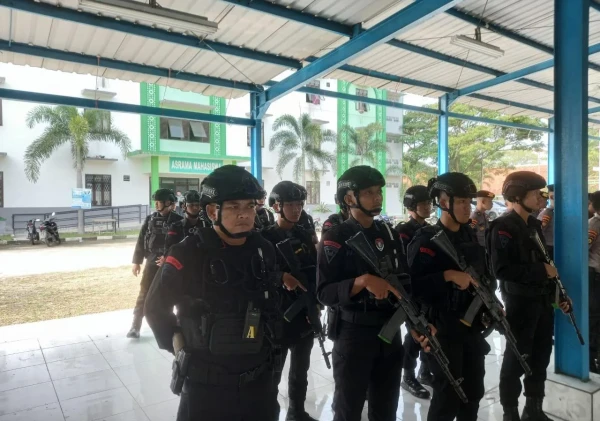 Satbrimob Polda Banten Laksanakan Apel Gelar Pasukan Pengamanan RI 2